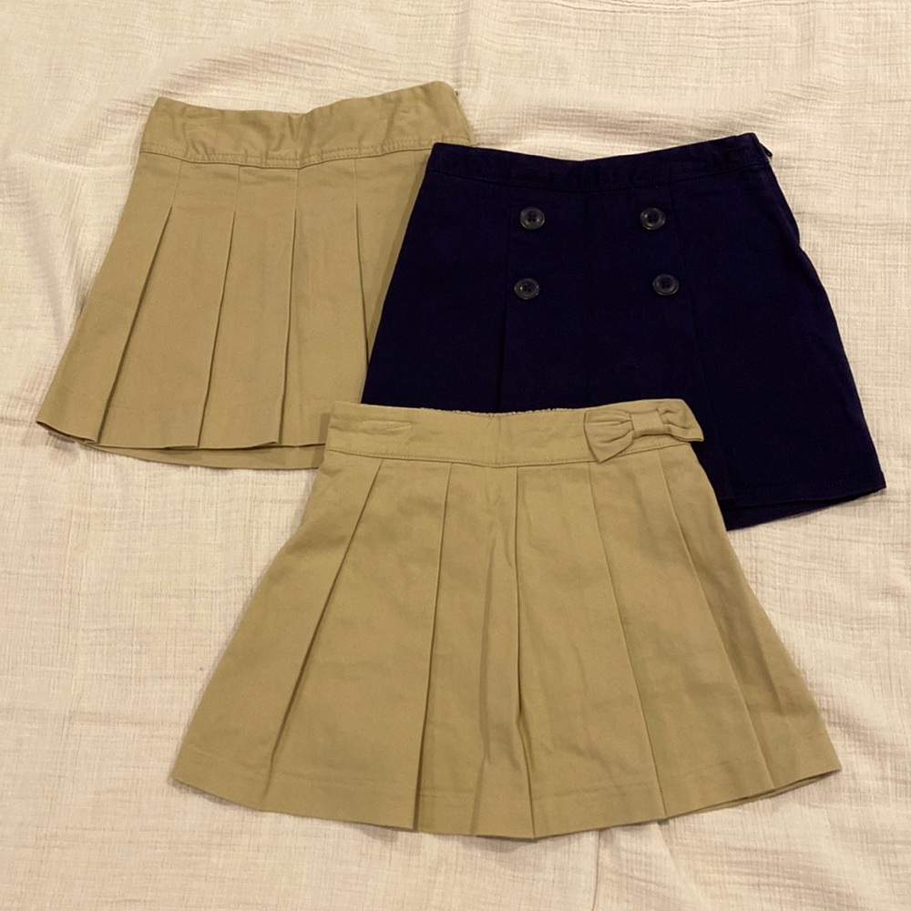 Set of 3 Girls Uniform Skorts